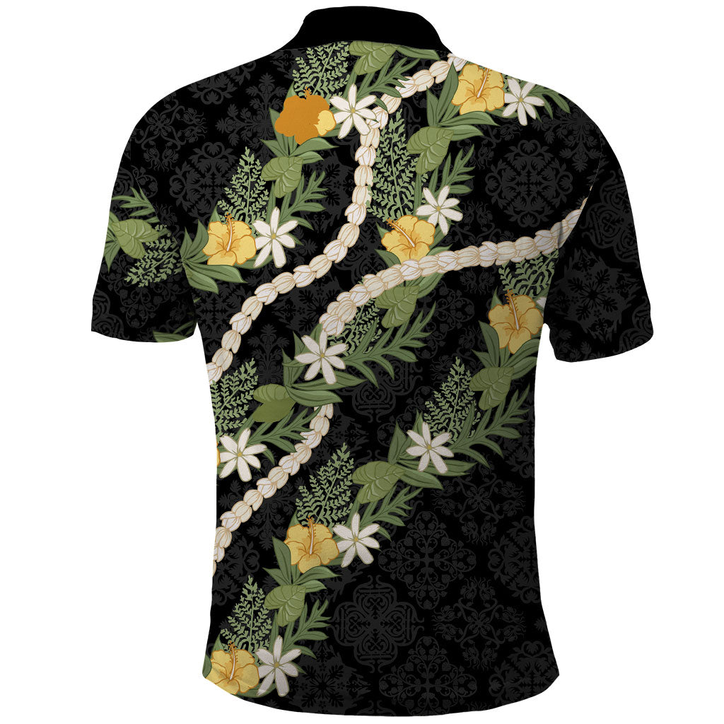 Puakenikeni Anthurium Pikake Lei Polo Shirt Hawaiian Quilt Pattern