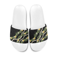 Puakenikeni Anthurium Pikake Lei Slide Sandals Hawaiian Quilt Pattern