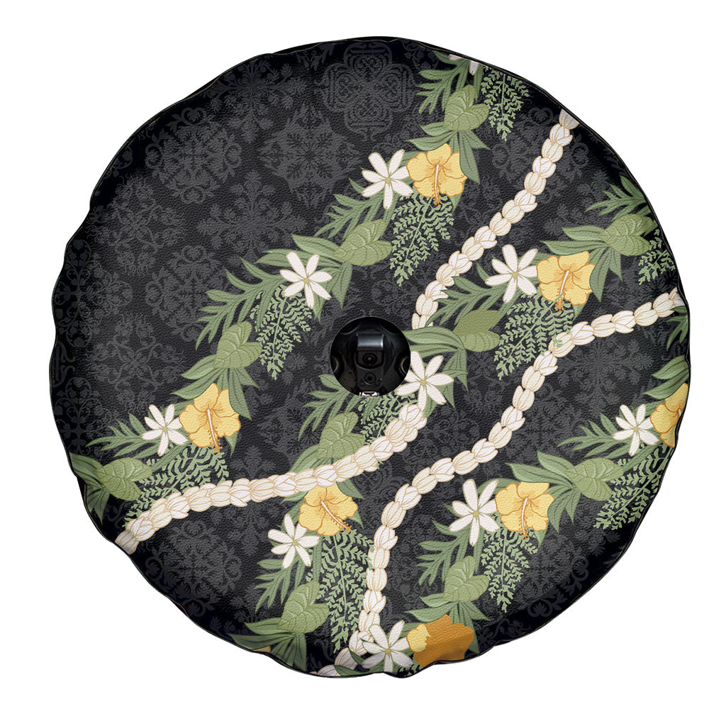 Puakenikeni Anthurium Pikake Lei Spare Tire Cover Hawaiian Quilt Pattern