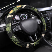 Puakenikeni Anthurium Pikake Lei Steering Wheel Cover Hawaiian Quilt Pattern
