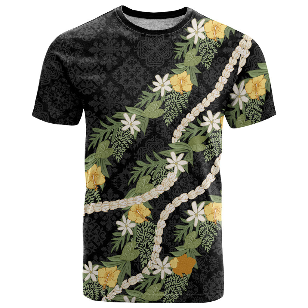 Puakenikeni Anthurium Pikake Lei T Shirt Hawaiian Quilt Pattern