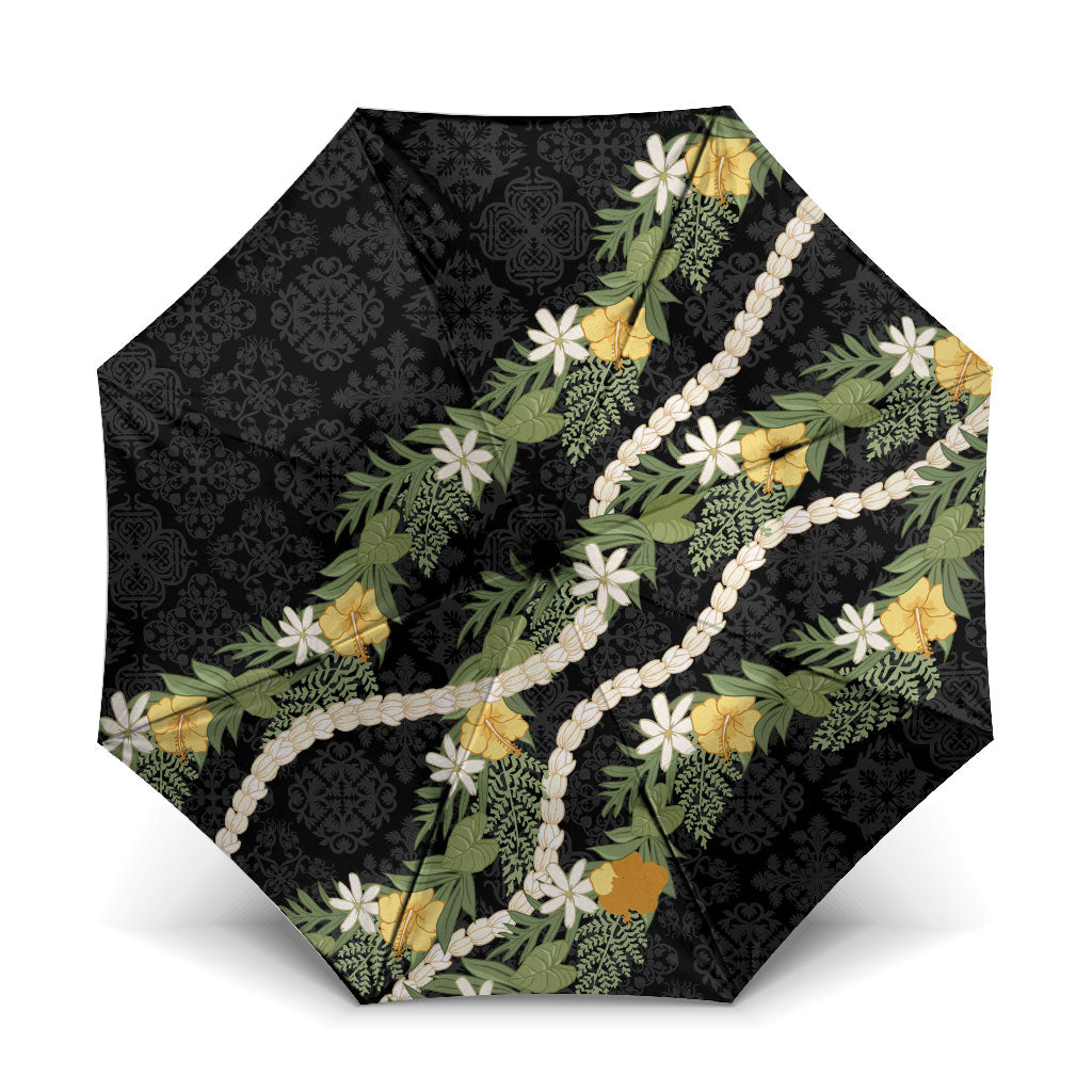 Puakenikeni Anthurium Pikake Lei Umbrella Hawaiian Quilt Pattern