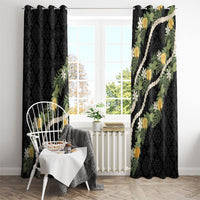 Puakenikeni Anthurium Pikake Lei Window Curtain Hawaiian Quilt Pattern