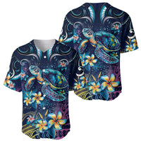 Plumeria Turtles Traditional Tribal Baseball Jersey