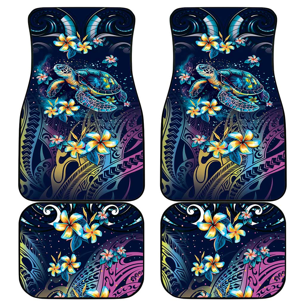 Plumeria Turtles Traditional Tribal Car Mats LT9 - Polynesian Pride