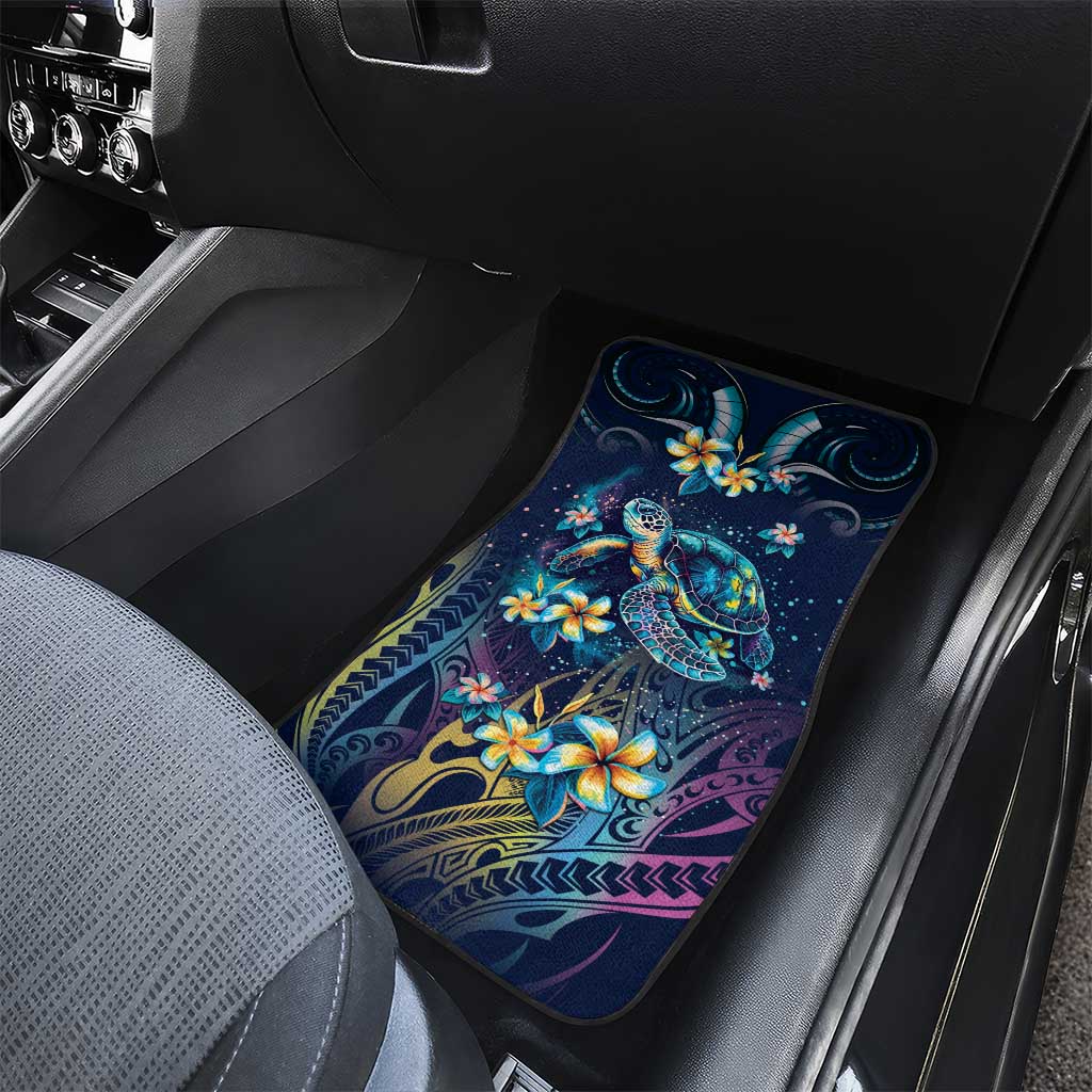 Plumeria Turtles Traditional Tribal Car Mats LT9 - Polynesian Pride