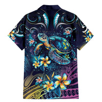Plumeria Turtles Traditional Tribal Family Matching Mermaid Dress and Hawaiian Shirt