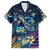 Plumeria Turtles Traditional Tribal Family Matching Summer Maxi Dress and Hawaiian Shirt