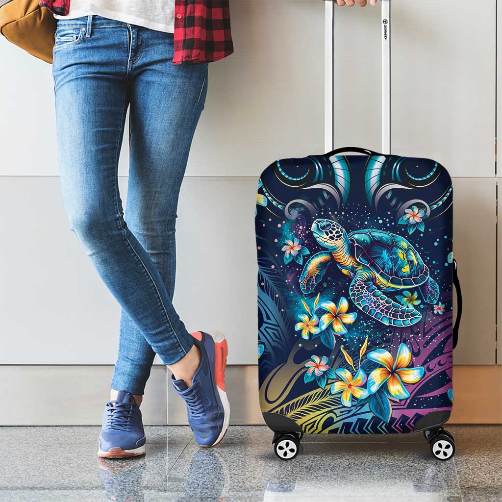 Plumeria Turtles Traditional Tribal Luggage Cover LT9 - Polynesian Pride
