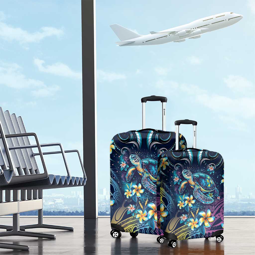 Plumeria Turtles Traditional Tribal Luggage Cover LT9 - Polynesian Pride