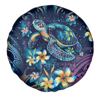 Plumeria Turtles Traditional Tribal Spare Tire Cover LT9 - Polynesian Pride