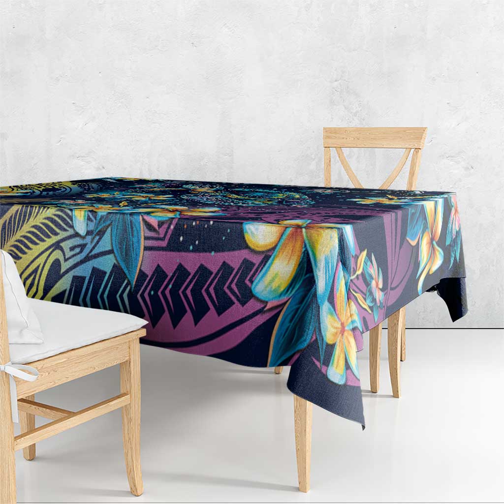 Plumeria Turtles Traditional Tribal Tablecloth LT9 - Polynesian Pride