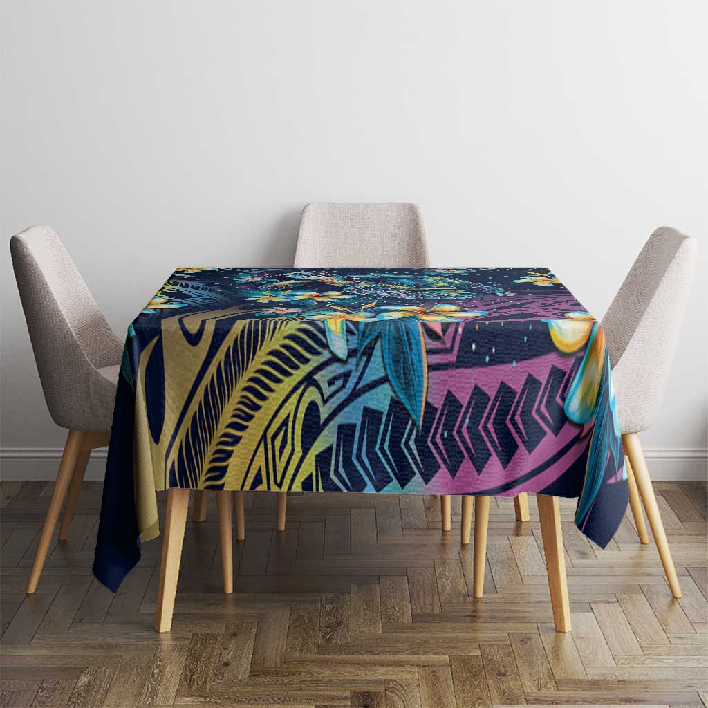 Plumeria Turtles Traditional Tribal Tablecloth LT9 - Polynesian Pride