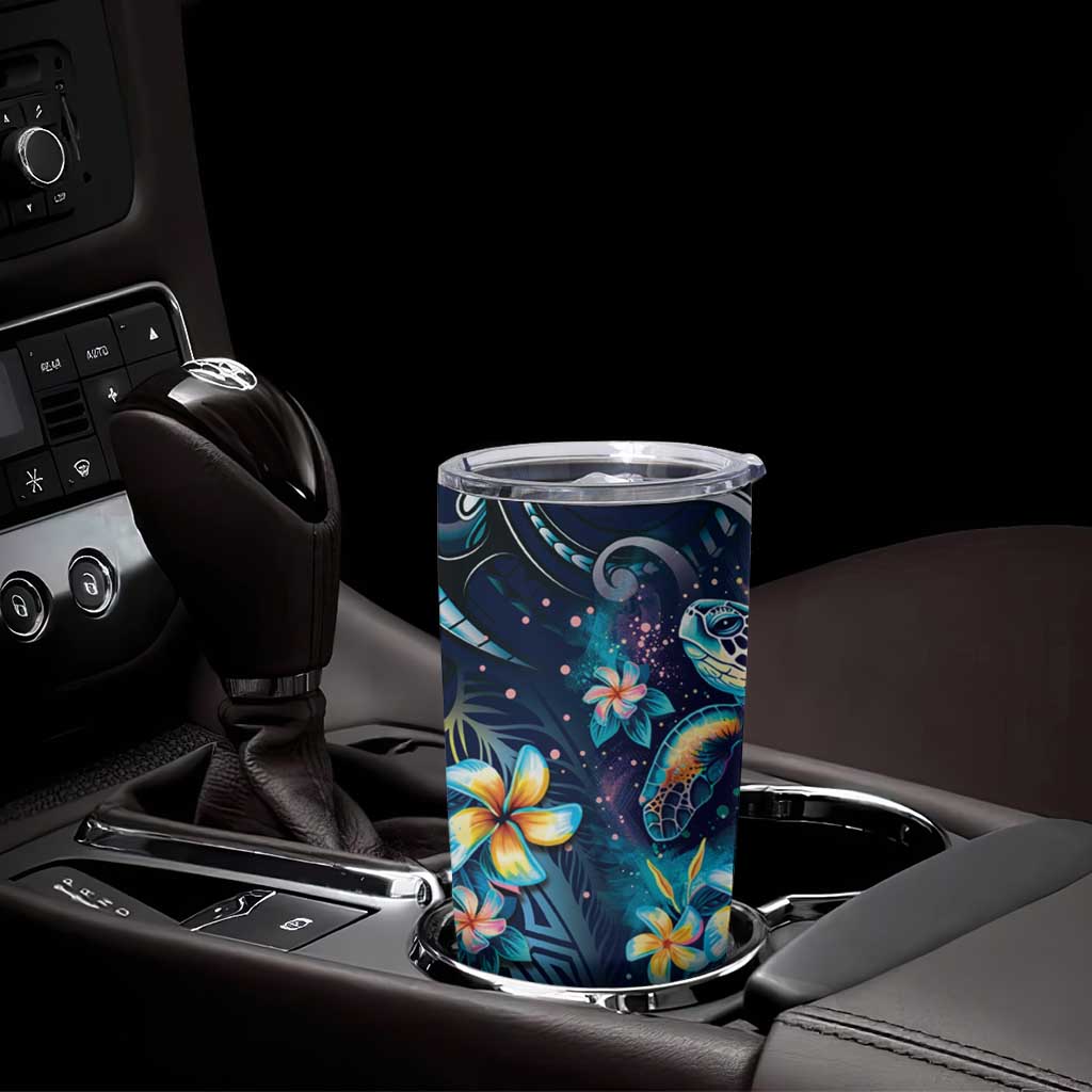 Plumeria Turtles Traditional Tribal Tumbler Cup LT9 - Polynesian Pride