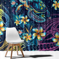 Plumeria Turtles Traditional Tribal Window Curtain LT9 - Polynesian Pride