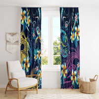 Plumeria Turtles Traditional Tribal Window Curtain LT9 - Polynesian Pride
