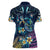 Plumeria Turtles Traditional Tribal Women Polo Shirt