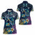 Plumeria Turtles Traditional Tribal Women Polo Shirt