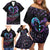 Personalised Your Life Matters Family Matching Off Shoulder Short Dress and Hawaiian Shirt Suicide Prevention Awareness Semicolon Heart