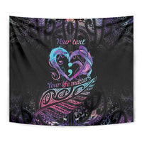 Personalised Your Life Matters Tapestry Suicide Prevention Awareness Semicolon Heart