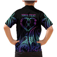 Personalised Your Story Isn't Over Family Matching Mermaid Dress and Hawaiian Shirt Suicide Prevention Awareness Semicolon Heart