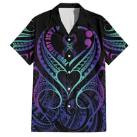 Personalised Your Story Isn't Over Family Matching Puletasi and Hawaiian Shirt Suicide Prevention Awareness Semicolon Heart