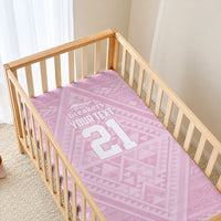 Custom New Zealand Basketball Indigenous Baby Bed Cover LT9 - Polynesian Pride
