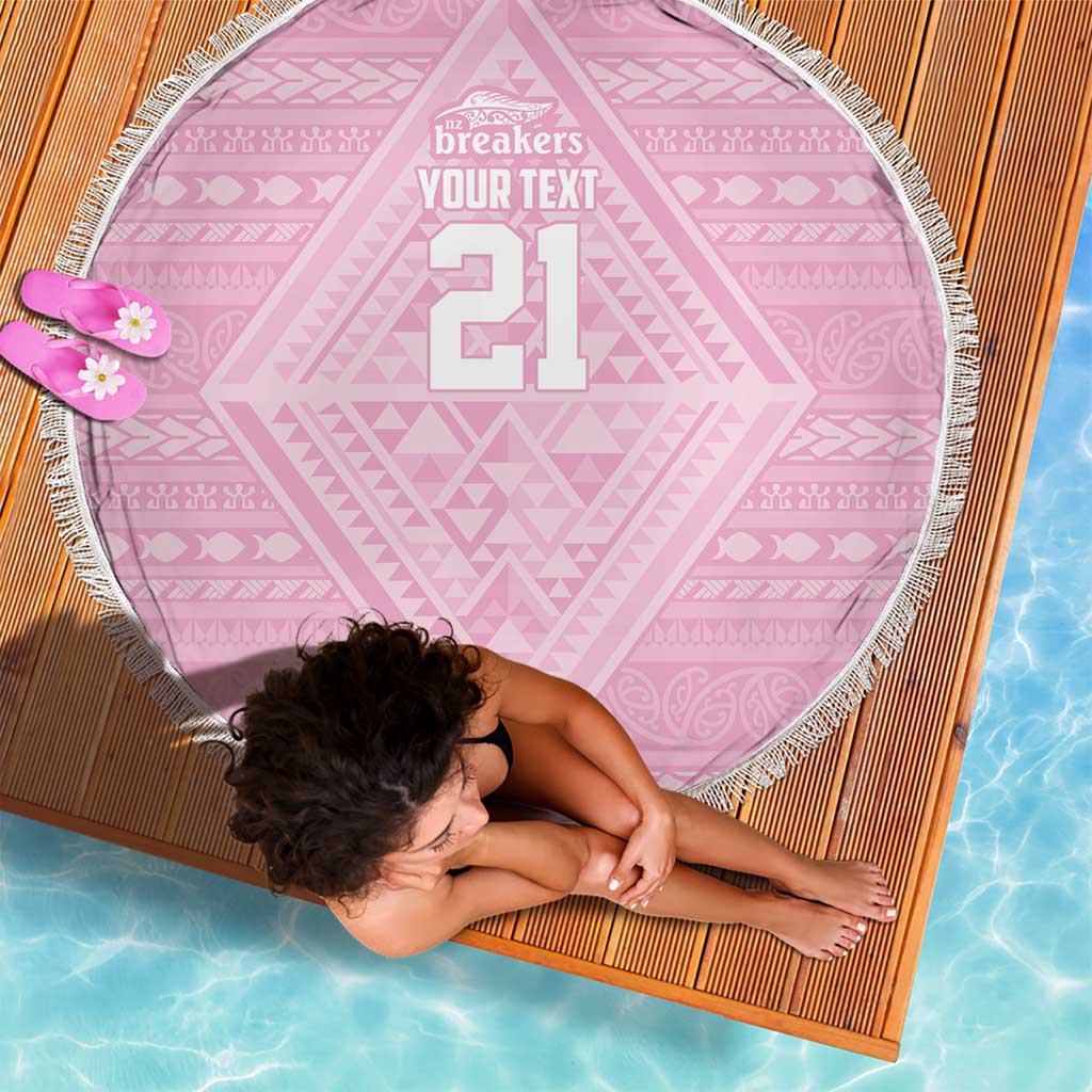 Custom New Zealand Basketball Indigenous Beach Blanket LT9 - Polynesian Pride