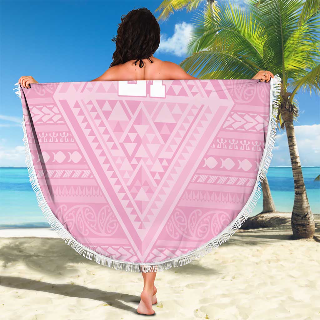 Custom New Zealand Basketball Indigenous Beach Blanket LT9 - Polynesian Pride