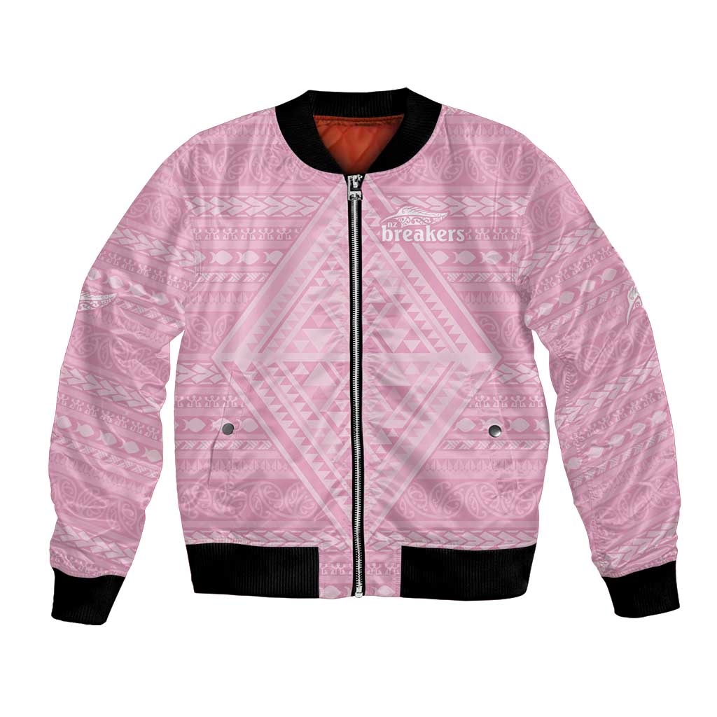 Custom New Zealand Basketball Indigenous Bomber Jacket - Polynesian Pride