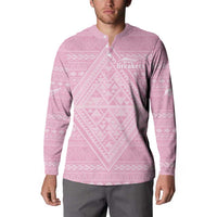 Custom New Zealand Basketball Indigenous Button Sweatshirt LT9 - Polynesian Pride