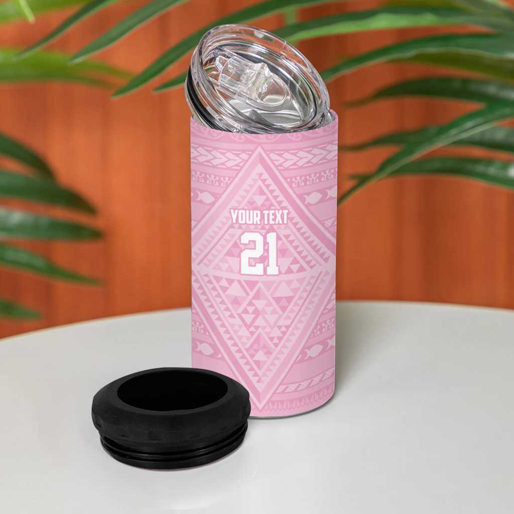 Custom New Zealand Basketball Indigenous 4 in 1 Can Cooler Tumbler LT9 - Polynesian Pride