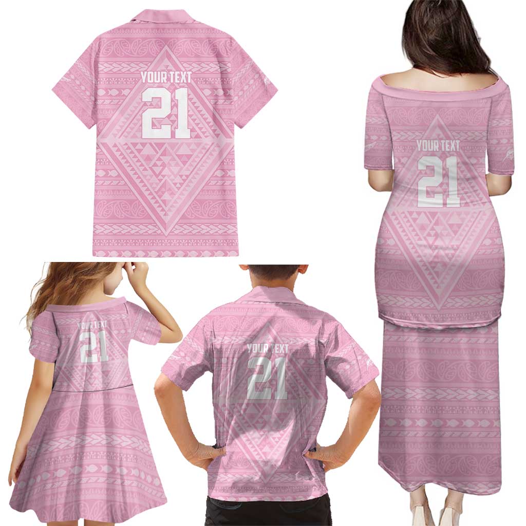 Custom New Zealand Basketball Indigenous Family Matching Puletasi and Hawaiian Shirt - Polynesian Pride