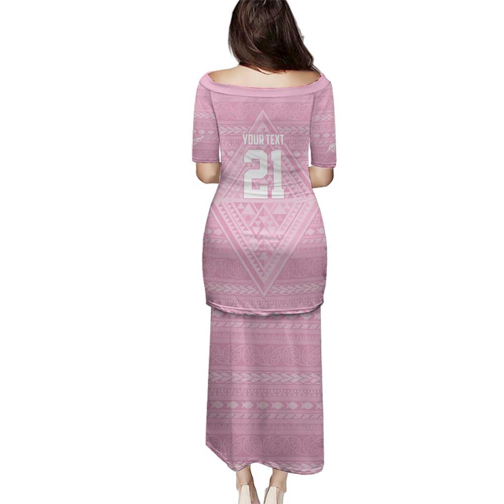 Custom New Zealand Basketball Indigenous Family Matching Puletasi and Hawaiian Shirt - Polynesian Pride