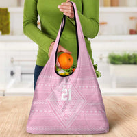 Custom New Zealand Basketball Indigenous Grocery Bag LT9 - Polynesian Pride