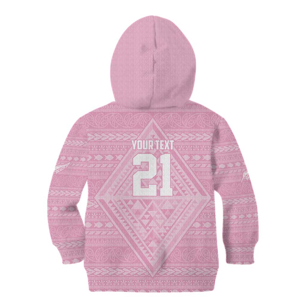 Custom New Zealand Basketball Indigenous Kid Hoodie - Polynesian Pride