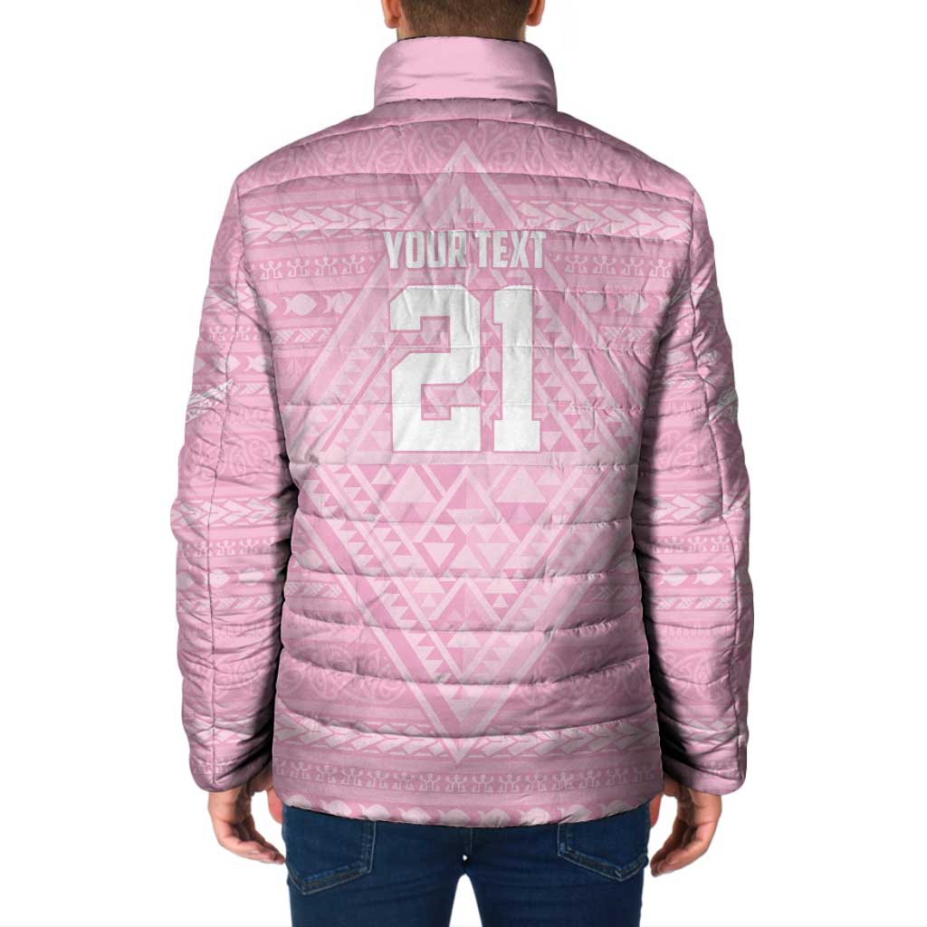 Custom New Zealand Basketball Indigenous Padded Jacket LT9 - Polynesian Pride