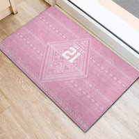 Custom New Zealand Basketball Indigenous Rubber Doormat LT9 - Polynesian Pride