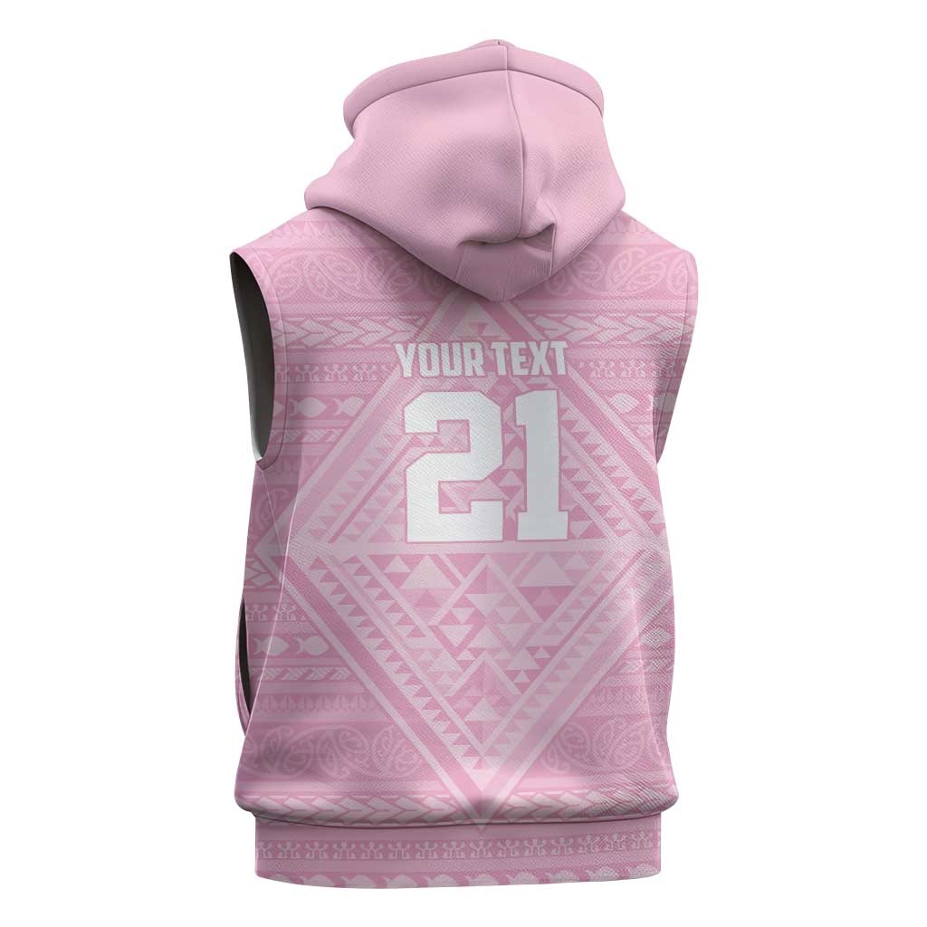 Custom New Zealand Basketball Indigenous Sleeveless Hoodie LT9 - Polynesian Pride