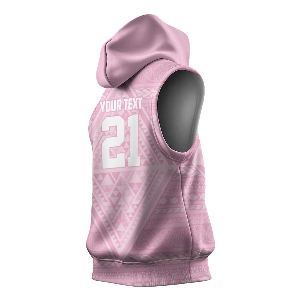 Custom New Zealand Basketball Indigenous Sleeveless Hoodie LT9 - Polynesian Pride