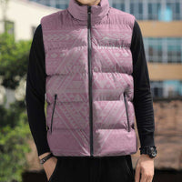 Custom New Zealand Basketball Indigenous Sleeveless Puffer Jacket LT9 - Polynesian Pride
