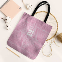 Custom New Zealand Basketball Indigenous Tote Bag - Polynesian Pride