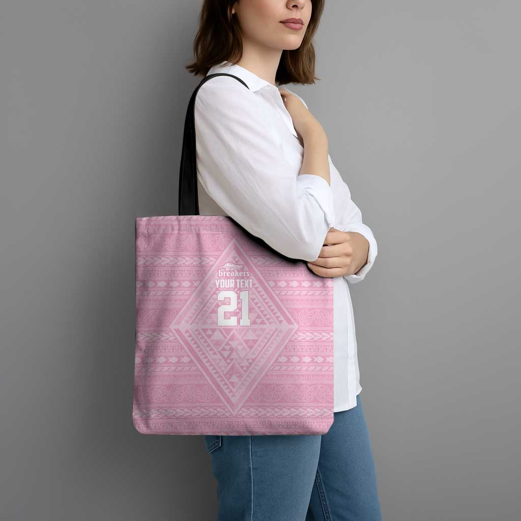 Custom New Zealand Basketball Indigenous Tote Bag - Polynesian Pride