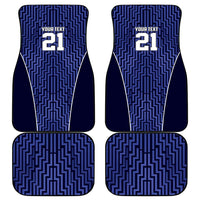 Custom Basketball New Zealand Car Mats Blue Maori Ta Moko Indigenous LT9 - Polynesian Pride