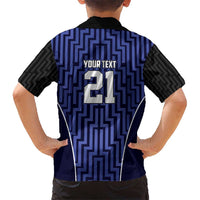 Custom Basketball New Zealand Hawaiian Shirt Blue Maori Ta Moko Indigenous LT9 - Polynesian Pride
