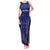 Custom Basketball New Zealand Tank Maxi Dress Blue Maori Ta Moko Indigenous - Polynesian Pride