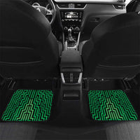 Custom Basketball New Zealand Car Mats Green Maori Ta Moko Indigenous LT9 Set 2pcs - Back Green - Polynesian Pride