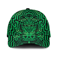 Basketball New Zealand Classic Cap Green Maori Ta Moko Indigenous - Polynesian Pride