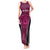 Custom Basketball New Zealand Tank Maxi Dress Pink Maori Ta Moko Indigenous - Polynesian Pride
