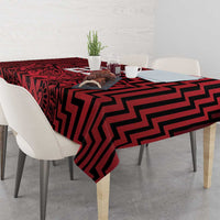 Custom Basketball New Zealand Tablecloth Red Maori Ta Moko Indigenous LT9 - Polynesian Pride